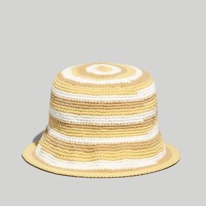 New MADEWELL Size M / L Crocheted Bucket Hat in Earthen Sand